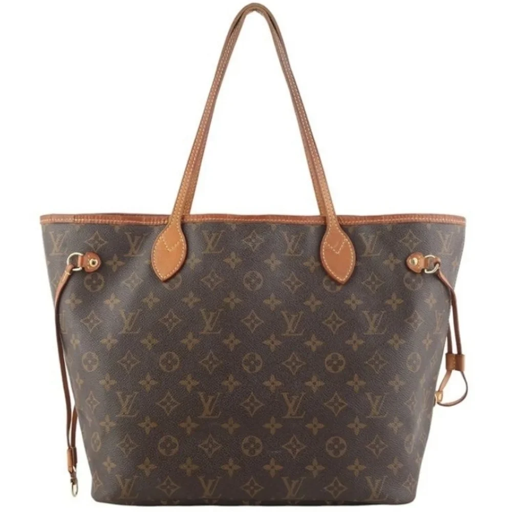 Double Certified Auth Louis Vuitton Monogram Neverfull MM Shoulder Bag 36524Y 15